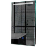 Specchio LED Verticale | Pulsante touch | Luce bianca fredda - Reyze Serie Minimal Modello 5